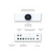 Amplificator audio multi-zonă Hi-Fi UniFi Ubiquiti PowerAmp, Alb, UPL-Amp-W